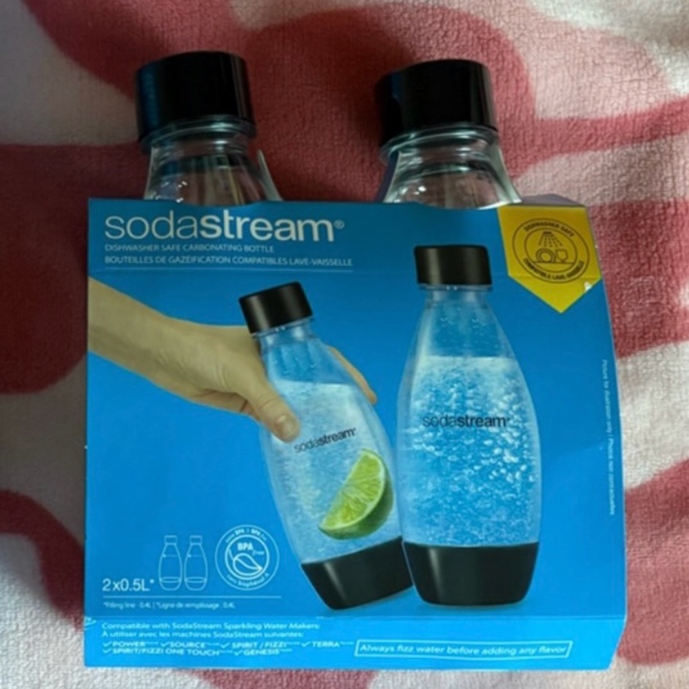 NIB SodaStream 2 Pack Carbonating Bottles